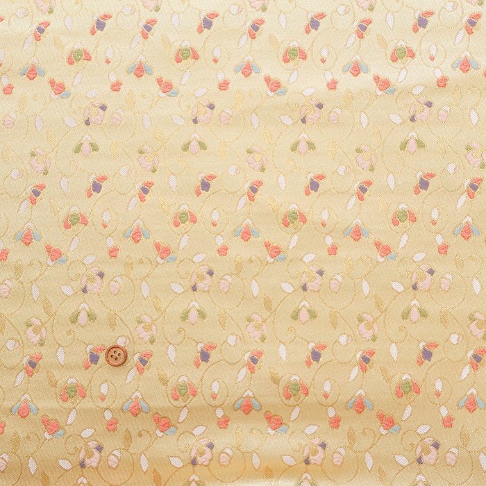 Gold Brocade (Kinran) - Ivy Arabesque and Flower - nomura tailor
