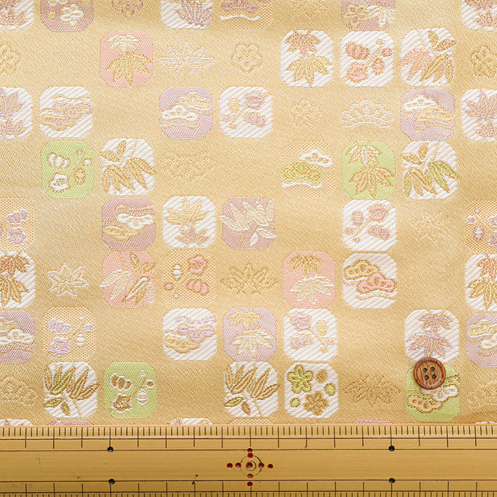 Gold Brocade (Kinran) - Matsu-Take-Ume - nomura tailor