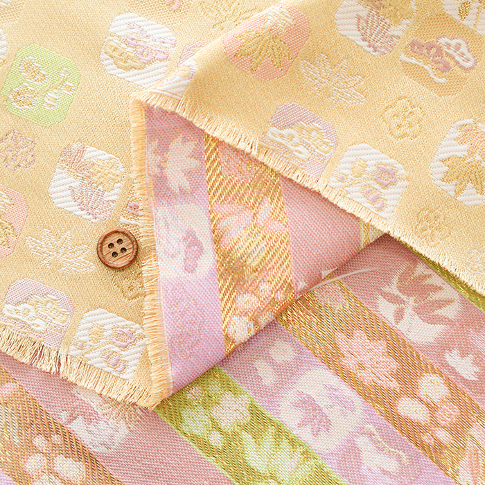 Gold Brocade (Kinran) - Matsu-Take-Ume - nomura tailor