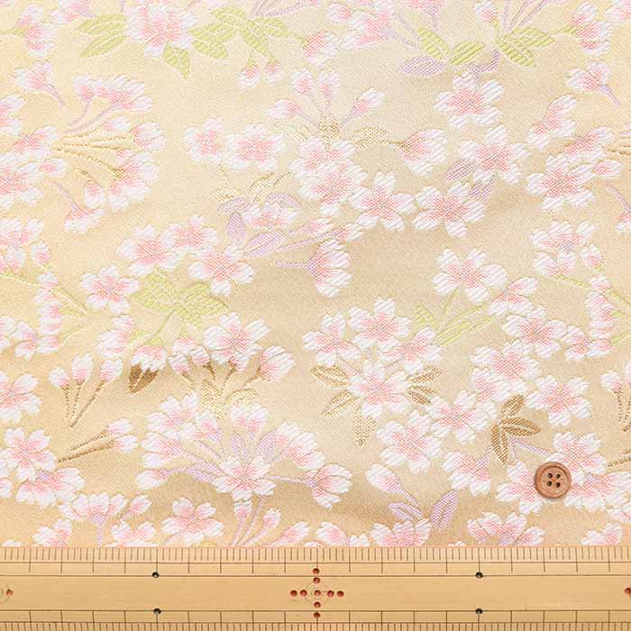 Gold Brocade - Cherry Blossom Pattern - nomura tailor