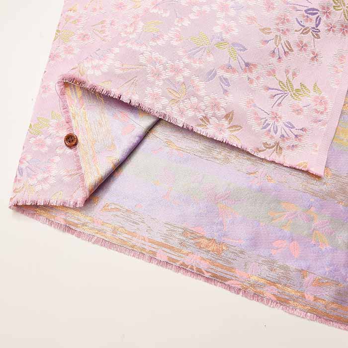 gold brocade cherry blossom pattern - nomura tailor