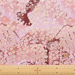 Gold Brocade with Drooping Cherry Blossoms - nomura tailor