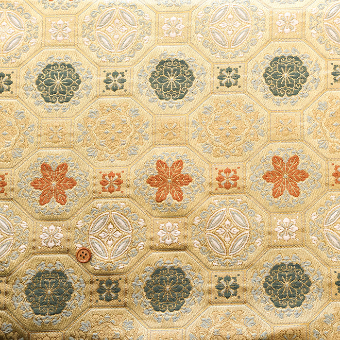 Gold Brocade (Kinran) - Turtle Shell Pattern - nomura tailor