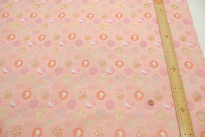 Gold Brocade (Kinran) - Mari and Rabbit - nomura tailor