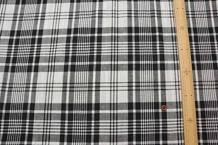 Cotton Madras Check Fabric made in India - nomura tailor