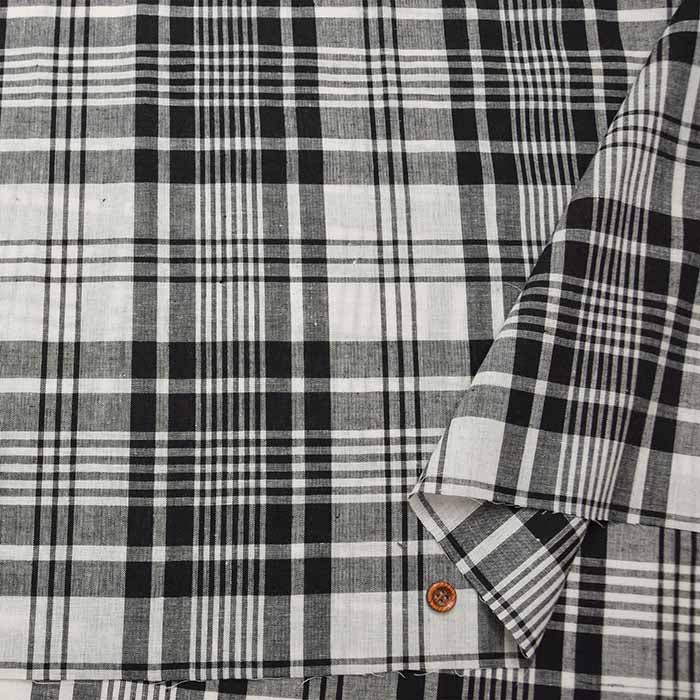 Cotton Madras Check Fabric made in India - nomura tailor