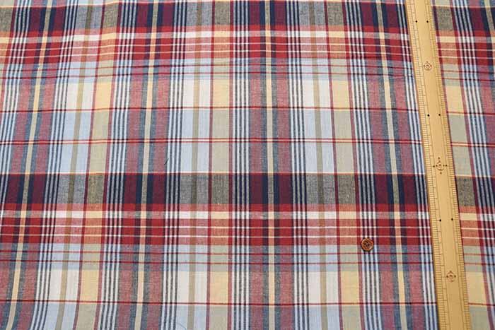 Cotton Madras Check Fabric made in India - nomura tailor