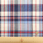 Made in India Cotton Yarn-Dyed Madras Check Fabric - nomura tailor