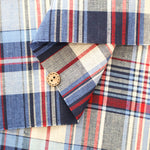 Made in India Cotton Yarn-Dyed Madras Check Fabric - nomura tailor