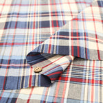 Made in India Cotton Yarn-Dyed Madras Check Fabric - nomura tailor