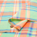Made in India Cotton Yarn-Dyed Madras Check Fabric - nomura tailor