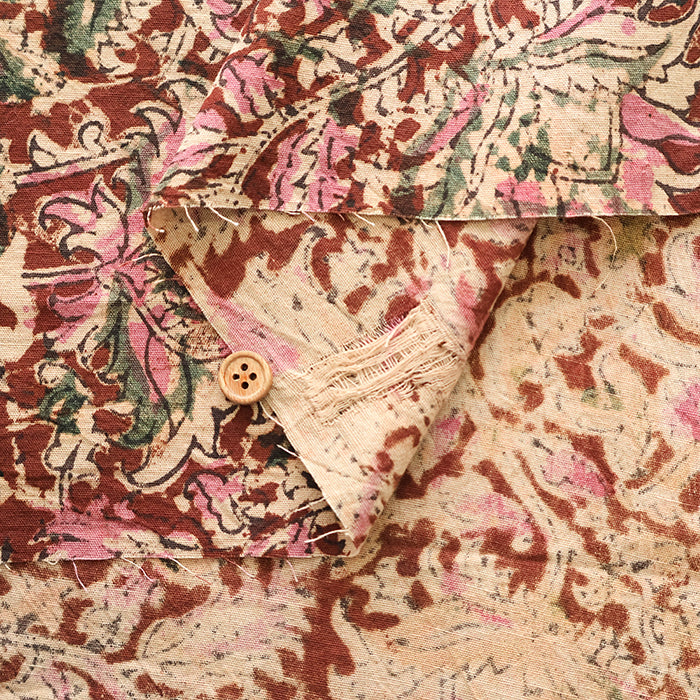 Made in India Cotton Kalamkari Printed Fabric - Calico - nomura tailor