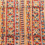 Made in India Cotton Kalamkari Printed Fabric -  Calico Stripe - nomura tailor