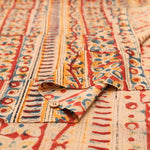 Made in India Cotton Kalamkari Printed Fabric -  Calico Stripe - nomura tailor