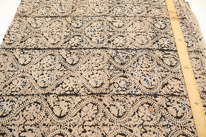 Made in India Cotton Kalamkari Printed Fabric - Calico - nomura tailor