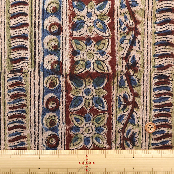 Made in India Cotton Kalamkari Printed Fabric - Calico - nomura tailor