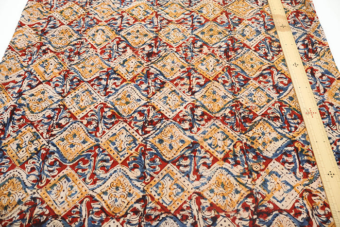 Made in India Cotton Kalamkari Printed Fabric - Calico - nomura tailor