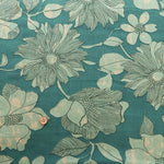 Made in India　Cotton Ethnic Blue Print Fabric - nomura tailor