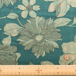 Made in India　Cotton Ethnic Blue Print Fabric - nomura tailor