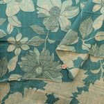 Made in India　Cotton Ethnic Blue Print Fabric - nomura tailor