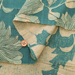 Made in India　Cotton Ethnic Blue Print Fabric - nomura tailor