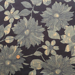 Made in India　Cotton Ethnic Blue Print Fabric - nomura tailor