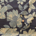 Made in India　Cotton Ethnic Blue Print Fabric - nomura tailor