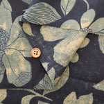 Made in India　Cotton Ethnic Blue Print Fabric - nomura tailor