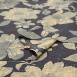 Made in India　Cotton Ethnic Blue Print Fabric - nomura tailor