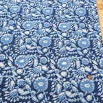 Made in India　Cotton EthnicBlue Print Fabric - nomura tailor