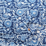 Made in India　Cotton EthnicBlue Print Fabric - nomura tailor