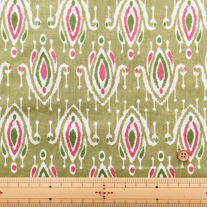 Made in India　Cotton Ethnic Multicolor Print Fabric - nomura tailor