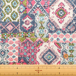 Made in India　Cotton Ethnic Multicolor  Print Fabric - nomura tailor