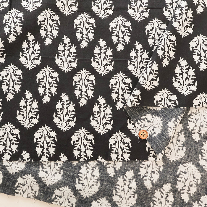 Made in India　Cotton Ethnic Multicolor  Print Fabric - nomura tailor