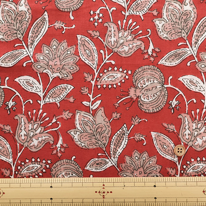 Made in India　Cotton Ethnic Multicolor  Print Fabric - nomura tailor