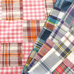 Made in India Cotton Patchwork Printed Fabric - Madras check - nomura tailor