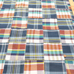 Made in India Cotton Patchwork Printed Fabric - Madras check - nomura tailor