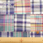 Made in India Cotton Patchwork Printed Fabric - Madras check - nomura tailor