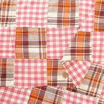Made in India Cotton Patchwork Printed Fabric - Madras check - nomura tailor