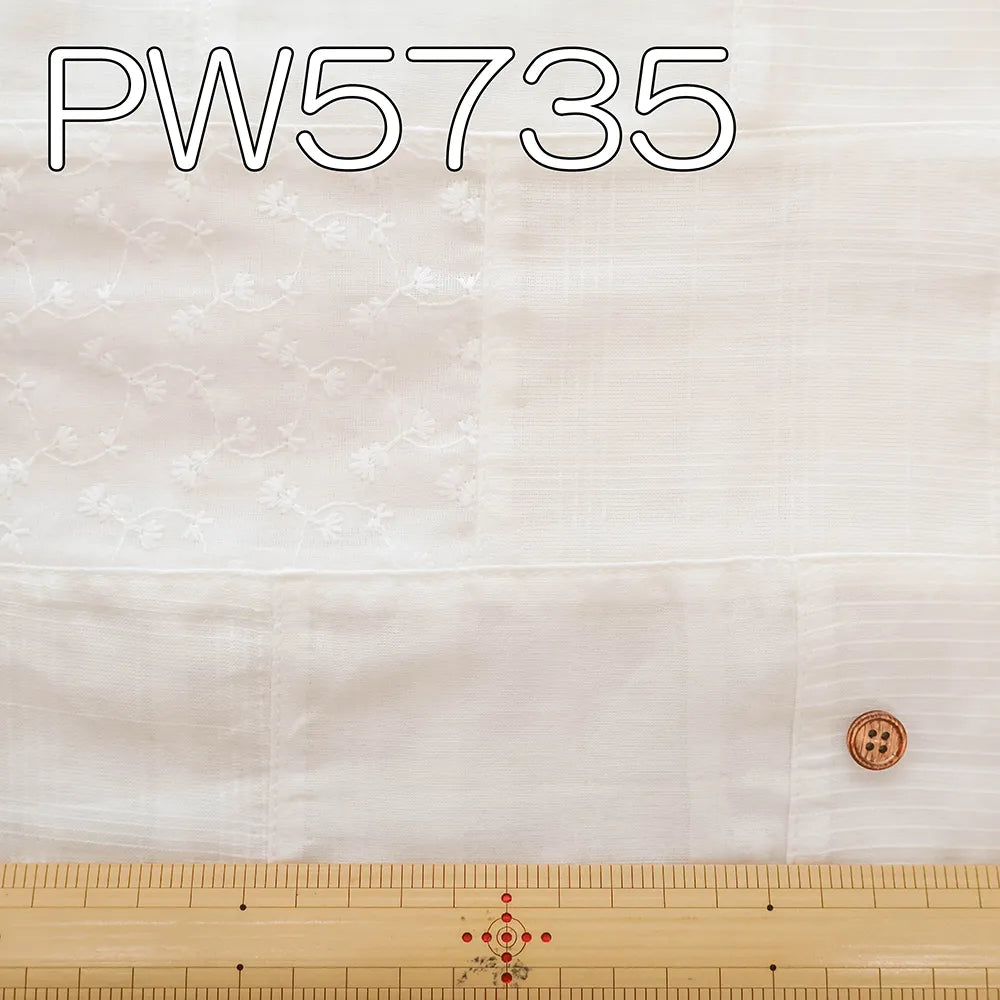 Made in India Cotton Voile Patchwork Fabri スクエア - nomura tailor