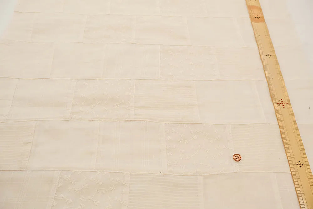 Made in India Cotton Voile Patchwork Fabri スクエア - nomura tailor
