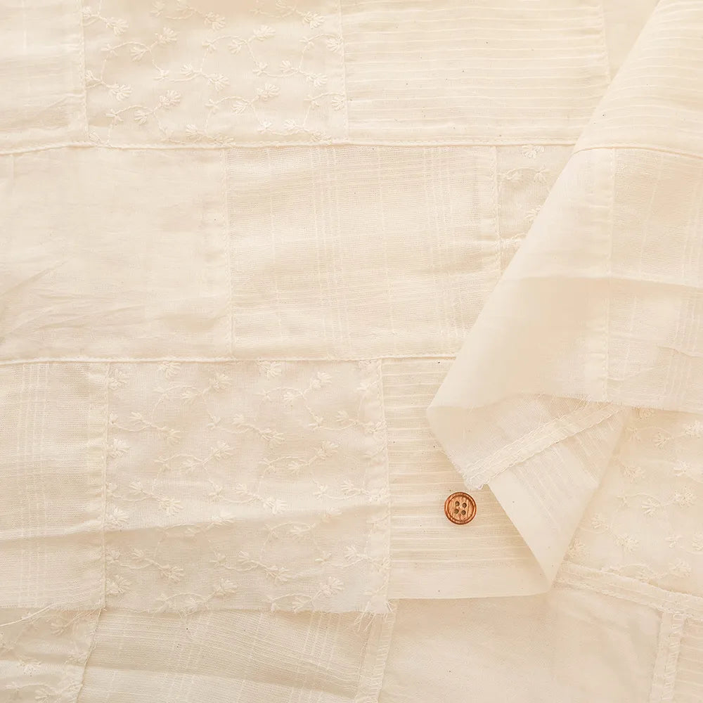 Made in India Cotton Voile Patchwork Fabri スクエア - nomura tailor