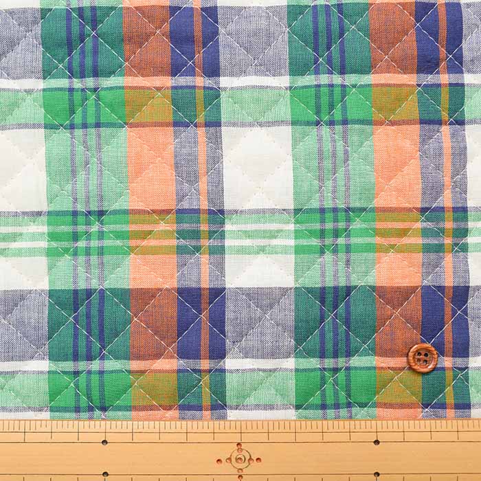 Indian Cotton Madras Check Quilt Fabric <Full Needle> - nomura tailor