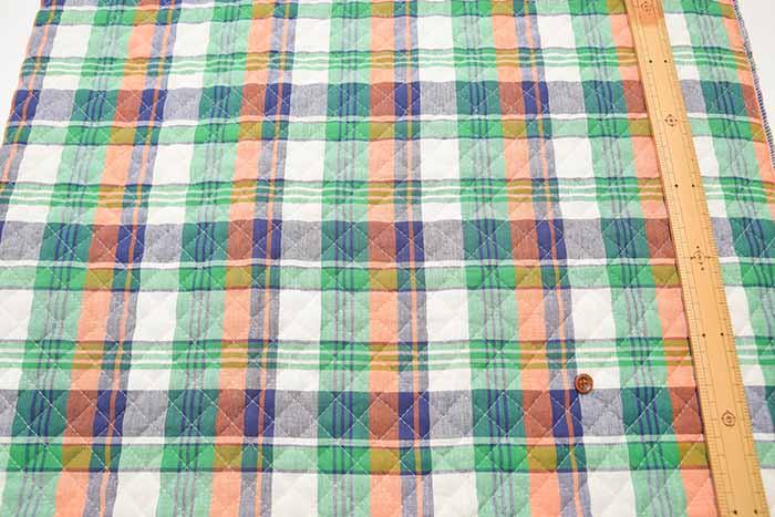 Indian Cotton Madras Check Quilt Fabric <Full Needle> - nomura tailor