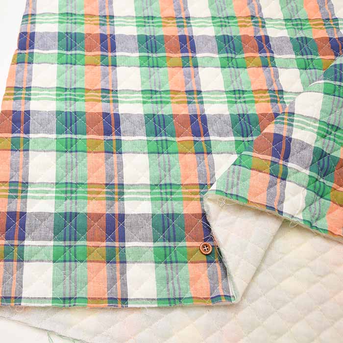 Indian Cotton Madras Check Quilt Fabric <Full Needle> - nomura tailor