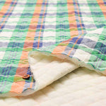 Indian Cotton Madras Check Quilt Fabric <Full Needle> - nomura tailor