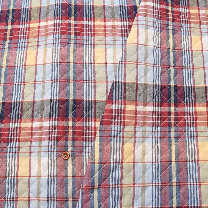 Indian Cotton Madras Check Quilt Fabric <Full Needle> - nomura tailor