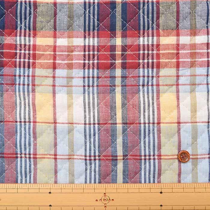 Indian Cotton Madras Check Quilt Fabric <Full Needle> - nomura tailor