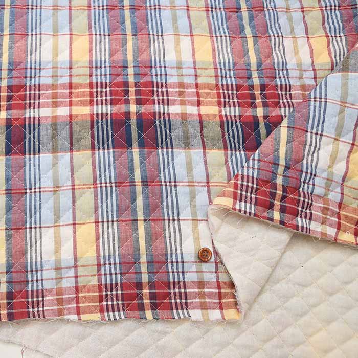 Indian Cotton Madras Check Quilt Fabric <Full Needle> - nomura tailor