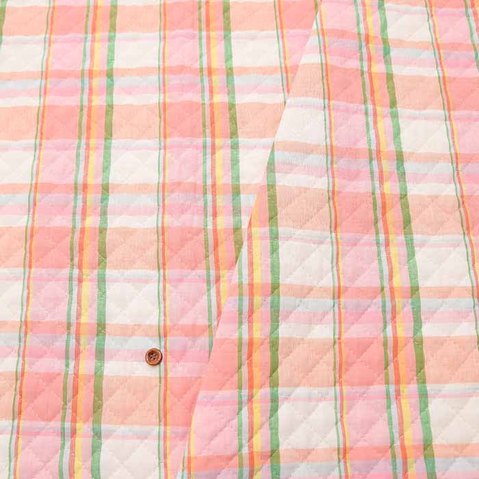 Indian Cotton Madras Check Quilt Fabric <Full Needle> - nomura tailor